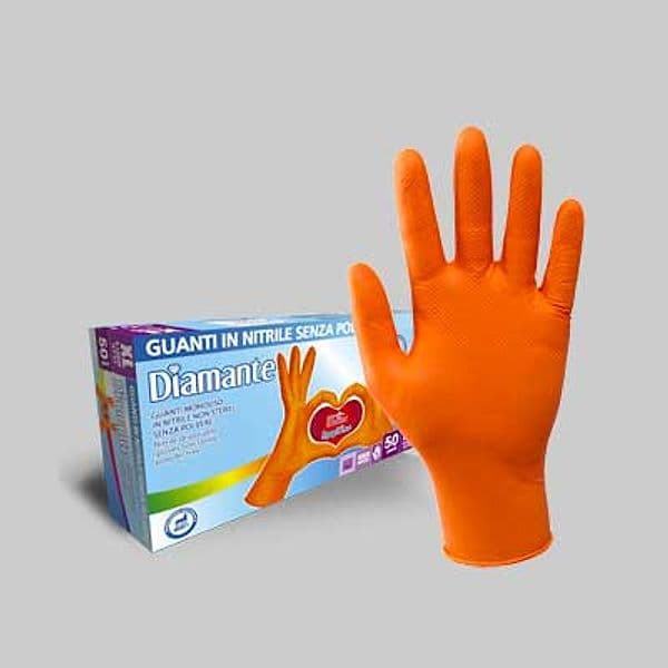 Guanto Monouso in Nitrile Diamond Tg. M 50 Pezzi