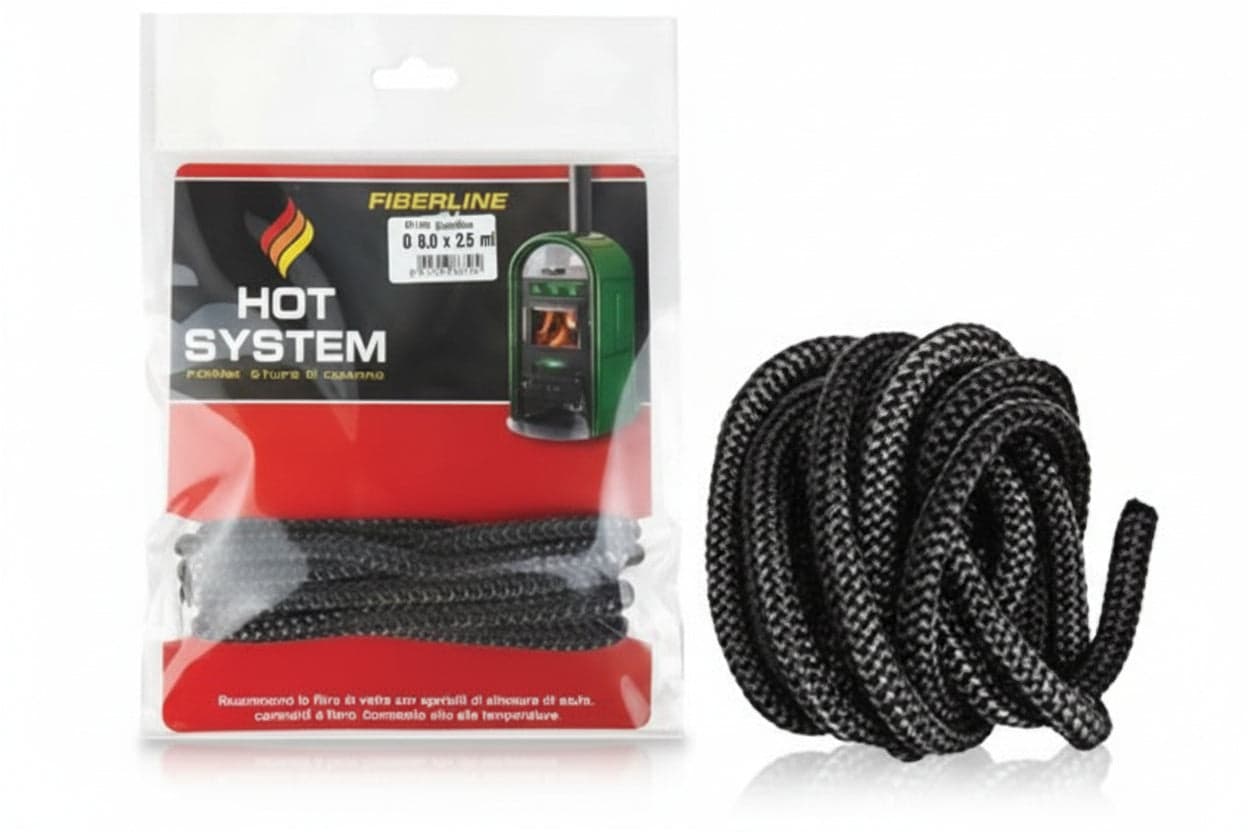 Guarnizione Tonda per Alte Temperature Fiberline 6 MMX2,5 m 6 Pezzi