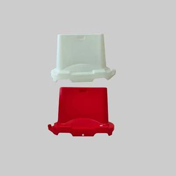Barriera Stradale Impilabile Cm 100 x 40 x 70H Col Bianco