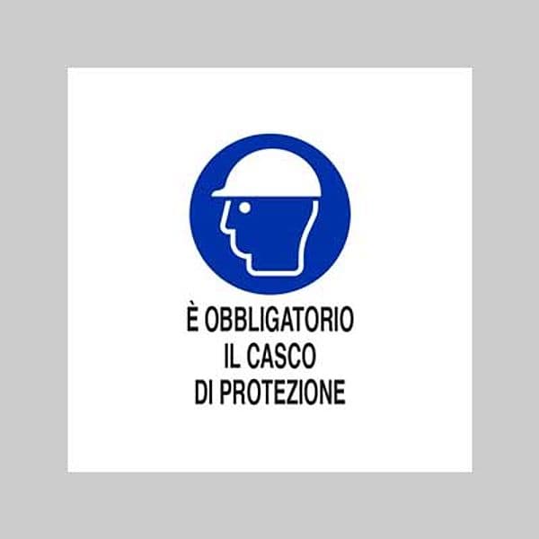 Cartello 'Obbligatorio Il Casco Di Protezione' 40X60 Cm - 10 Pezzi in Segnaletica antinfortunistica BricoGo - Marano di Napoli, commercioVirtuoso.it