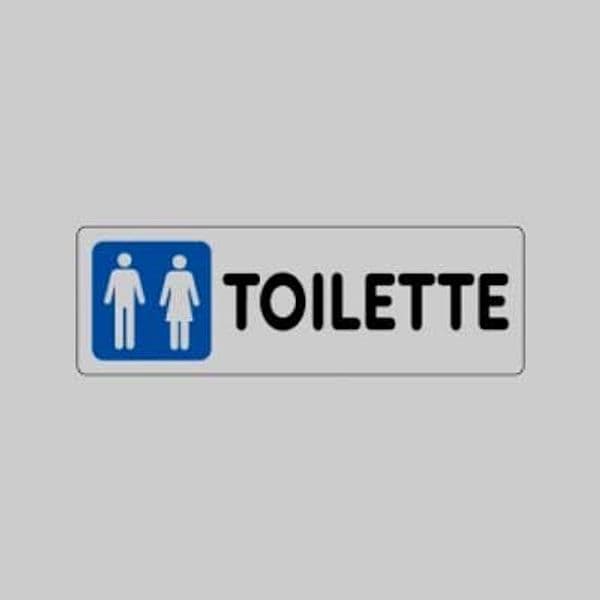 Etichetta Toilette Uomini Donne 15 x 5 cm 10 Pezzi