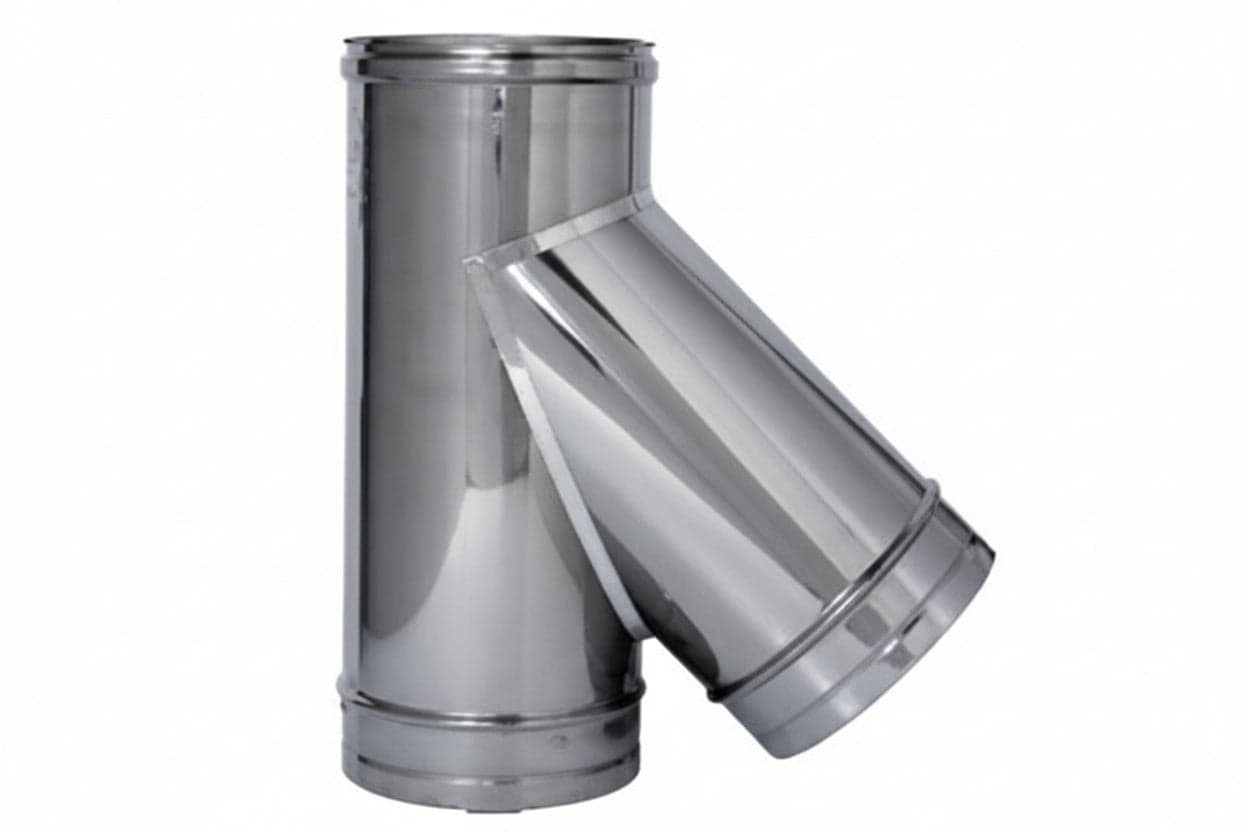 Raccordo Braga a 135 ° Acciaio Inox AISI 304 Monoparete Spess Cod 364065