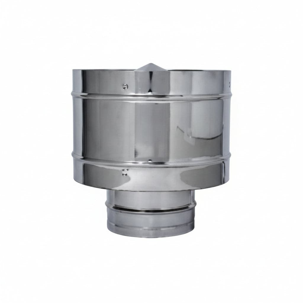 Terminale Di Scarico A Botte Acciaio Inox Aisi 304 Monoparete Ø Mm.130