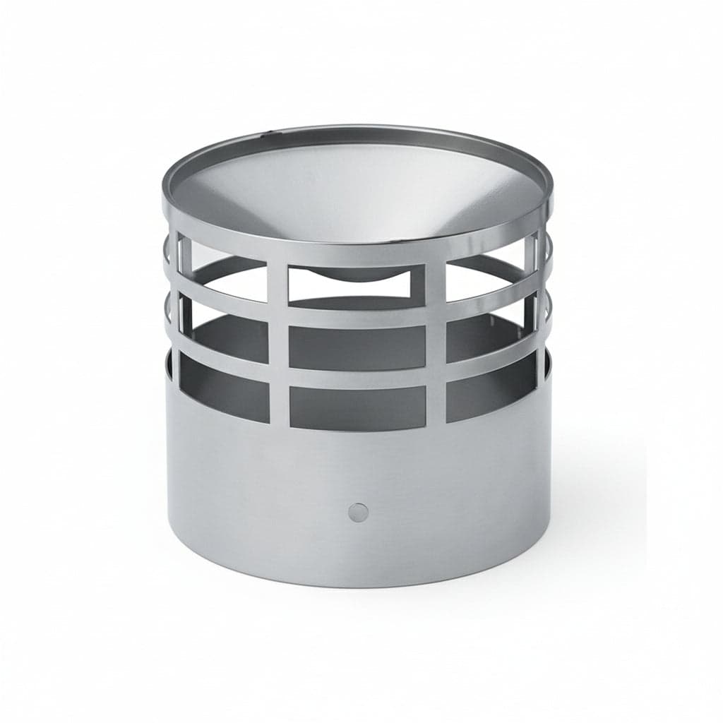 Terminale Di Scarico In Acciaio Inox Per Stufe A Pellet Ø Cm.10