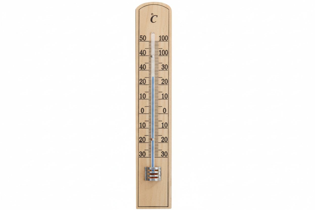 Termometro Legno Eco- - Scuro - Mm.200X36 - 5 Pezzi Molletherm
