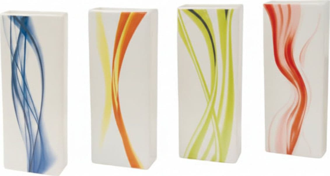 Umidificatore Ceramica Rettangolare con Decoro Floreale 75 12 Cod 284714