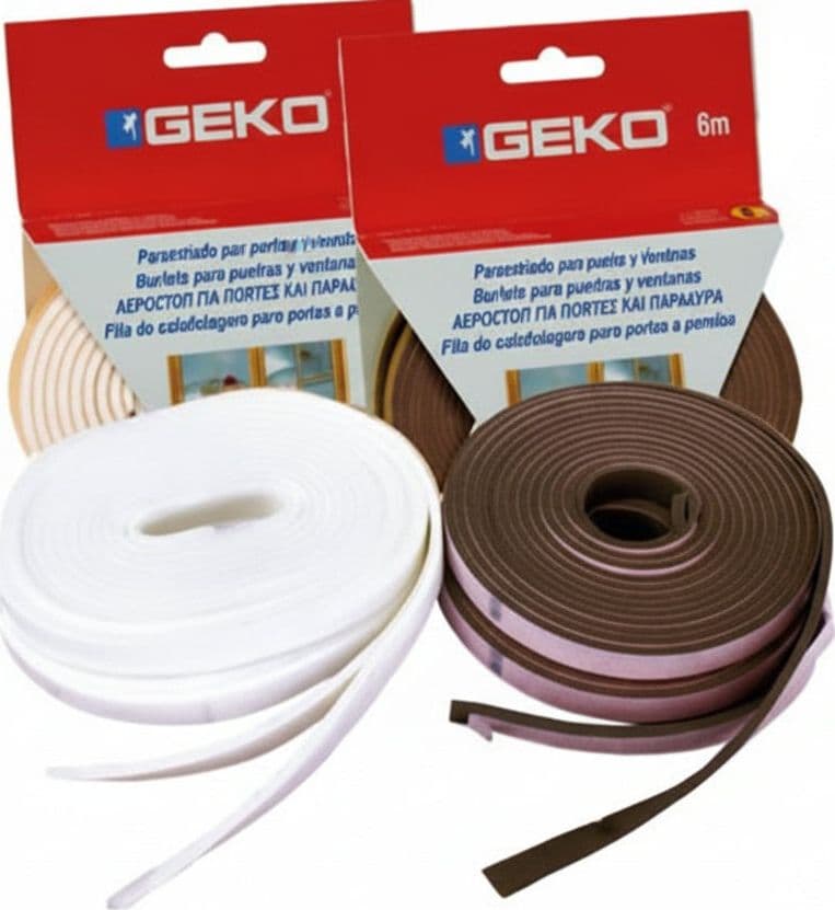 Parafreddo in PVC Profilo I 9 Mmh. Rotolo da 6 m Bianco Geko 8 Pezzi