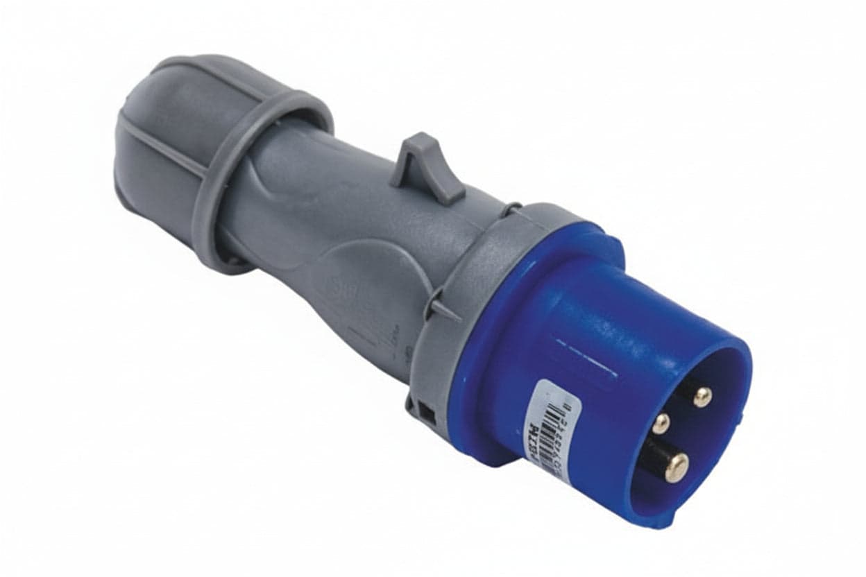 Spina Industriale Volante Blu 2P+T Cee IP44 16A Blu 5 Pezzi