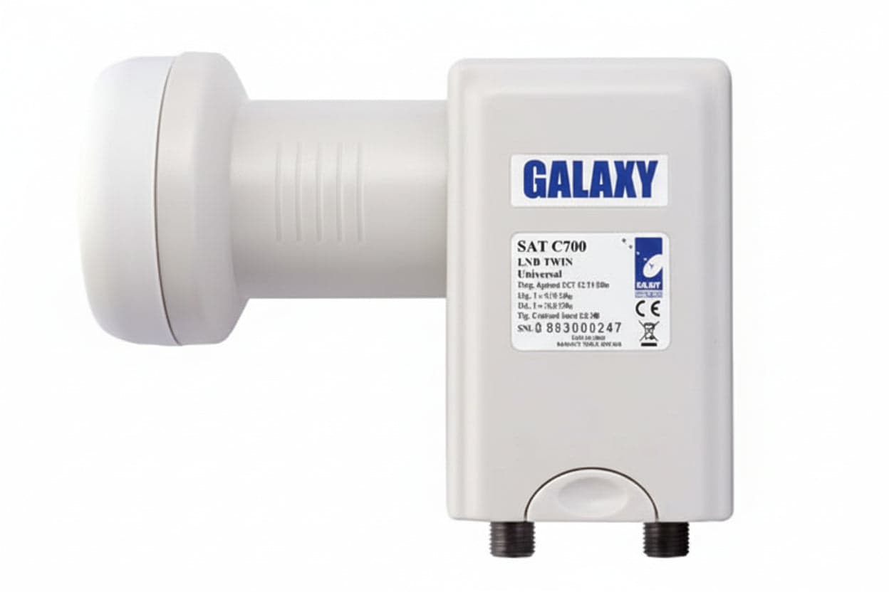 Illuminatore Lnb per Parabola Universale 2 Uscite 2 Uscite Connettori Tipo
