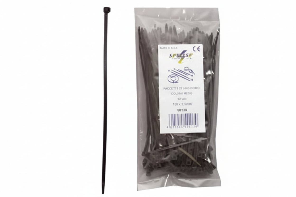 Fascette Nylon Nere- - Mm.9,0X600 - 1 Busta Syntesy