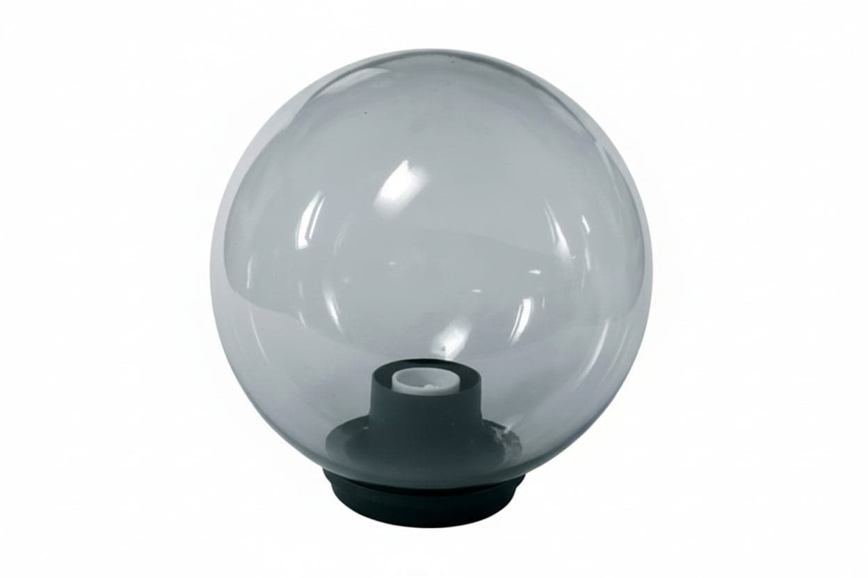 Globo Fume' Con Base E Portalampade- - Ø Mm.300 Max 75W - 2 Pezzi