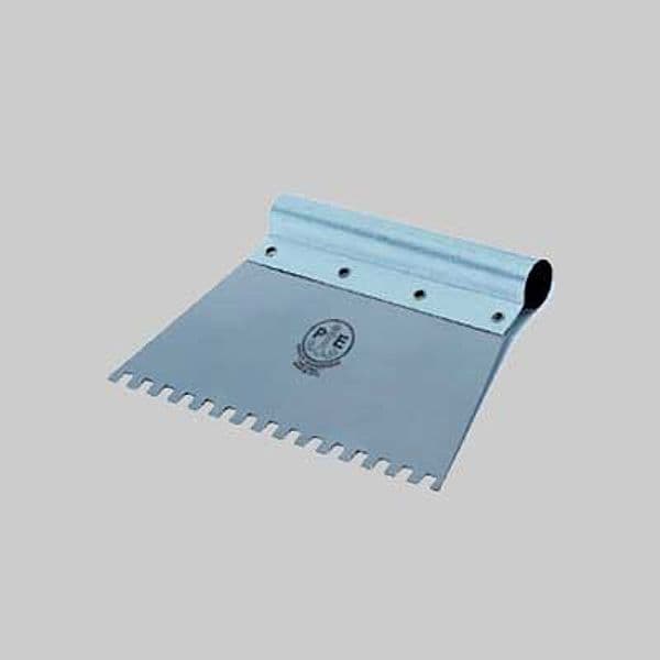 Spatole per Bostik con Impugnatura Tubolare 542 Pavan Dente Liscio 6 Pezzi