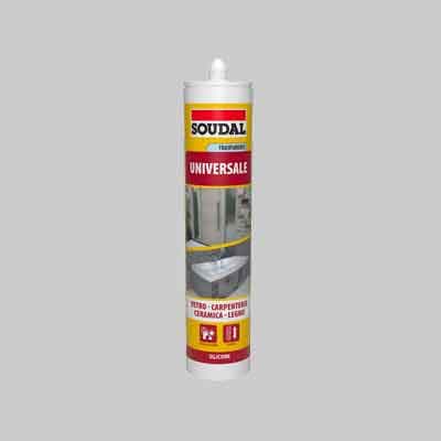 SILICONE UNIVERSALE SOUDAL 280 ml - Nero - SOUDAL
