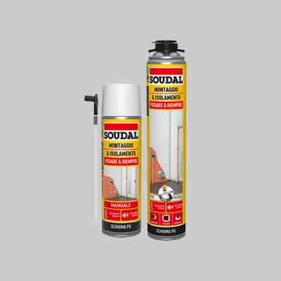 SCHIUMA POLIURETANICA UNIVERSALE SOUDAL 750 ml - Manuale - SOUDAL