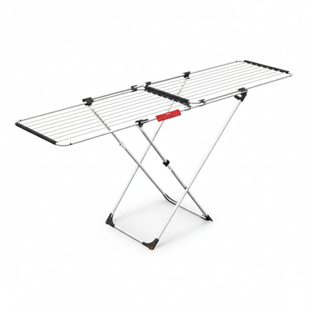 STENDIBIANCHERIA DOBLE ESTENSIBILE IN ACCIAIO VERNICIATO MT.22  cm.105/209x60x97h. estensibile    VILEDA