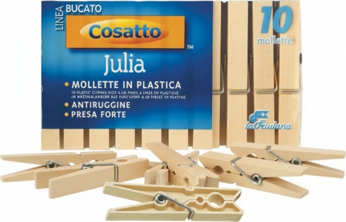 Mollette Julia Avorio Polipropilene e Molla Acciaio Zincato PZ.10 10