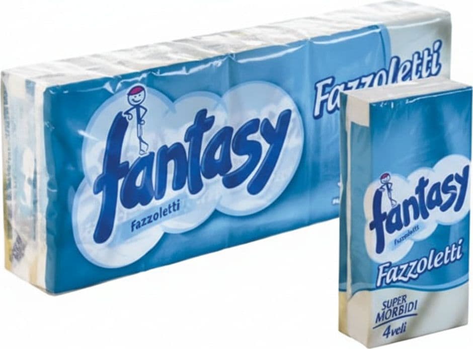 Fantasy Fazzoletti Super Morbidi 4 Veli Formato 21 CMX21 24 Confezione
