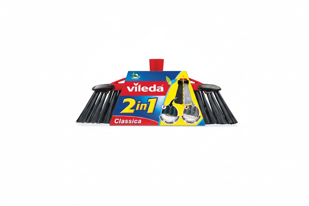 SCOPA DOMESTICA DOPPIO ANGOLO 2 IN 1 - 6 pezzi VILEDA
