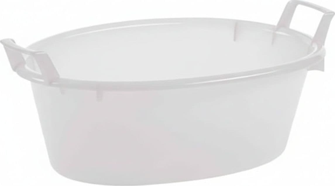 Bacinella Ovale in Polietilene Bianca Ø 65 mm CMX25 da 45 l 2 Pezzi