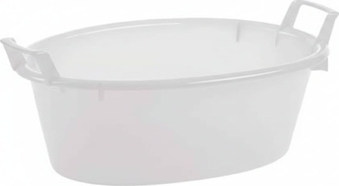 Bacinella Ovale in Polietilene Bianca Ø 80 mm CMX31H. 75 l Stefanplast