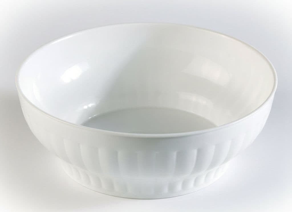 Insalatiera Costolata in Plastica Bianca Ø 26 mm cm Stefanplast 5 Pezzi