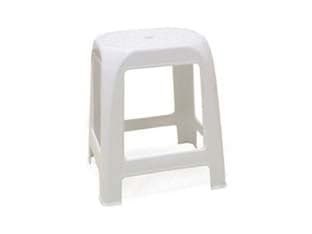 Sgabello Elfo in Polipropilene Bianco 41 CMX35X46H. Stefanplast