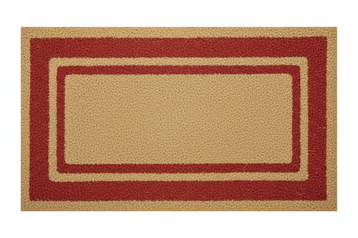 ZERBINO SUPER ROSSO SPESSORE MM.17  cm.33x70, spessore mm.17