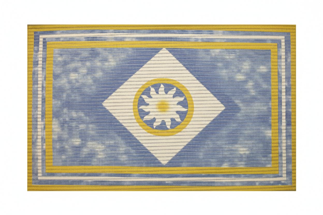 Tappetino Antiscivolo Rettangolare Fantasia Celeste 80 CMX50 Xtra