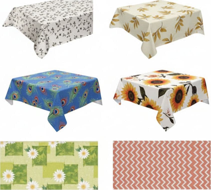 Tovagliato Rettangolare PVC Decori Assortiti 120 CMX160 Xtra