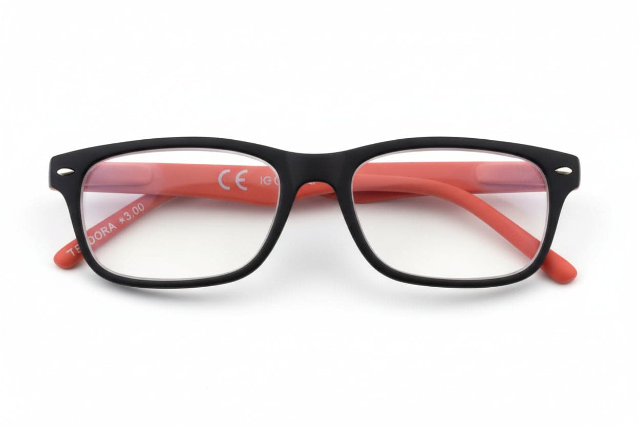Occhiale Lettura Montatura Policarbonato Nero/Rosso B3 Diottrie +2,0 31Zb3Ora200 Zippo