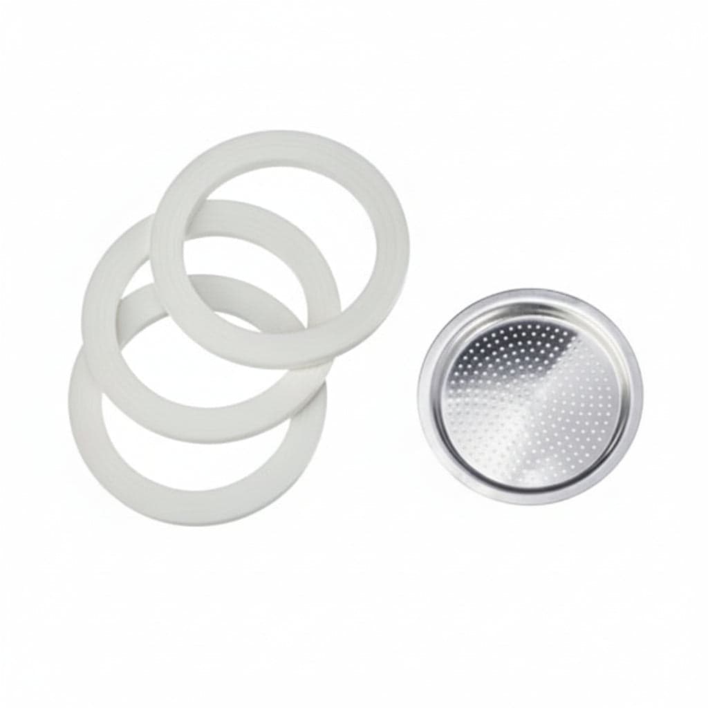 Set Guarnizioni Moka PZ.3 + 1 Filtro 6 Tazze Bialetti 6 Blister