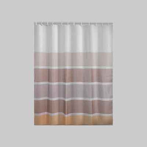 Tenda Doccia in Poliestere Spiaggia 180 x 200 cm Gedy Beige Marrone