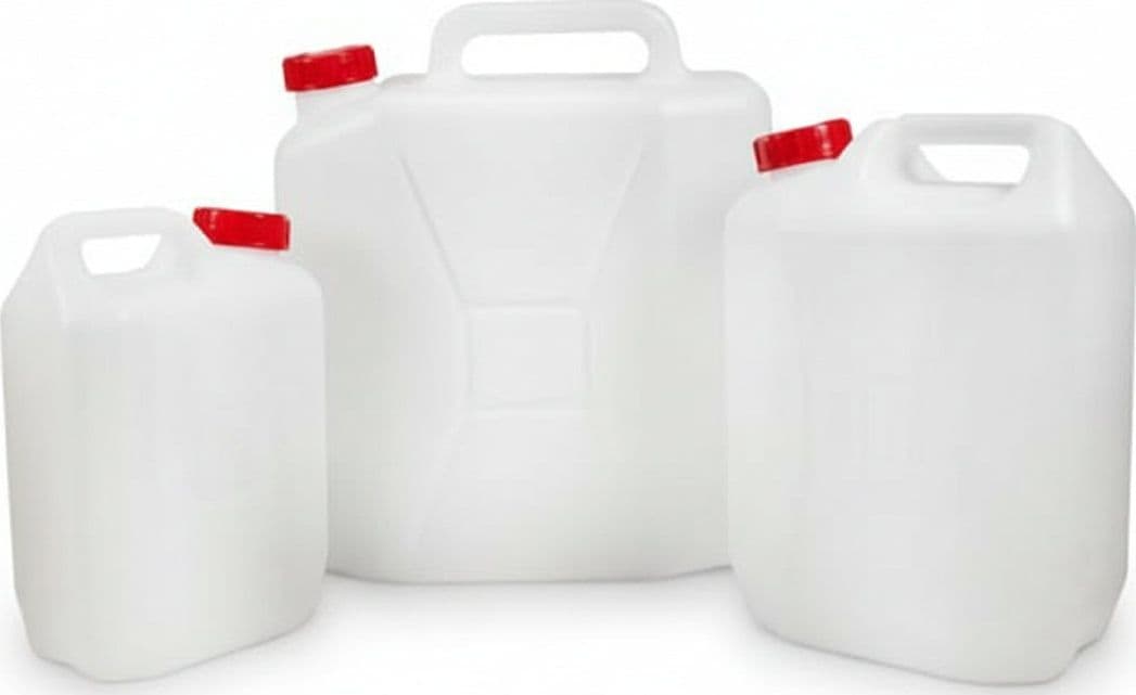 Tanica in Polietilene per Alimenti 20 l con Rubinetto in Dotazione 5 Pezzi