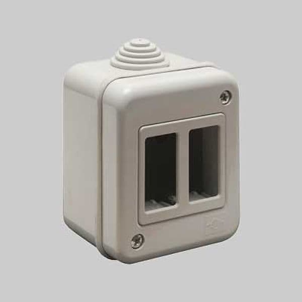 Contenitore da Parete per Apparecchi IP40 2 Posti Ec Elettrocanali