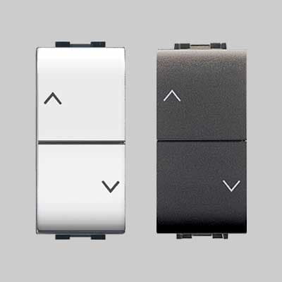 DOPPIO PULSANTE INTERBLOCCATO 'MYLIFE' 10A 250V - Bianco - EC ELETTROCANALI