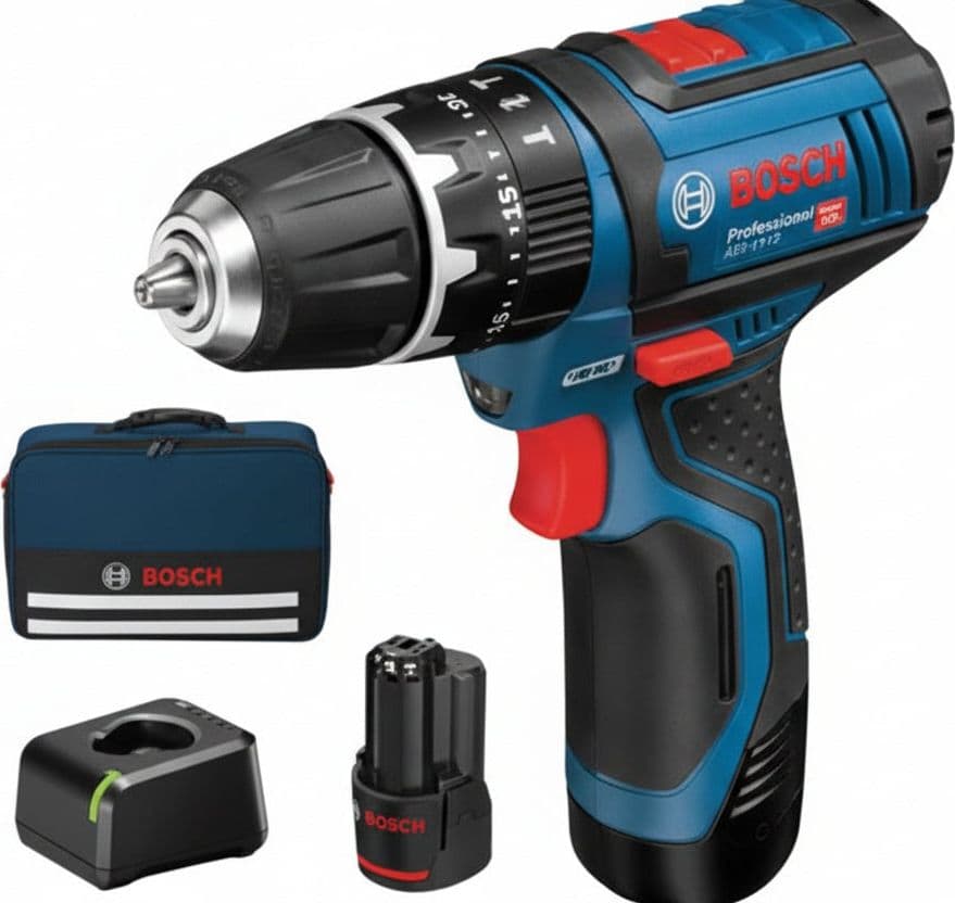 Trapano Avvitatore Percuss. 2 Batt. Litio 12 V Mand. 10 mm (gsb 12V15) 2