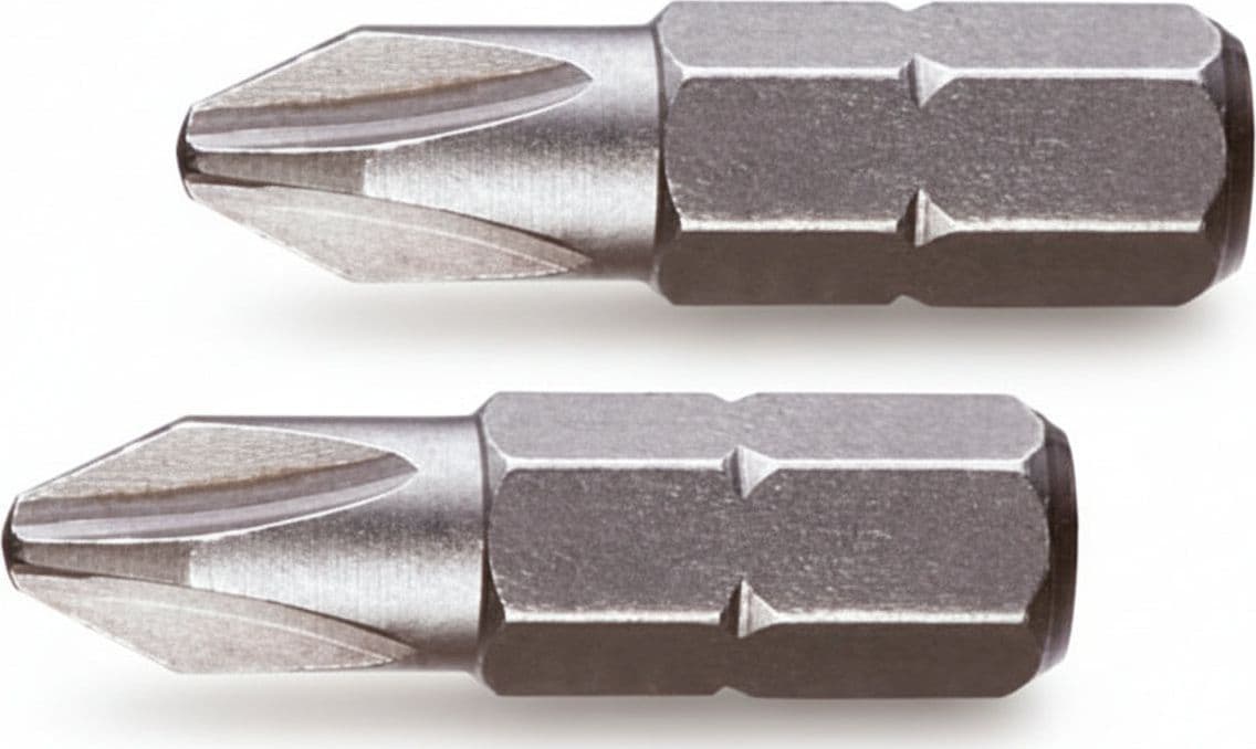 Inserti a Croce Phillips in Blister per Avvitatori 25 mm 25 mm PH 1