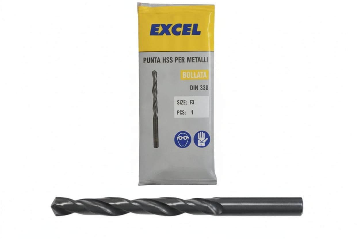Punte HSS Rullate per Ferro Ø 2 mm Excel 10 Pezzi