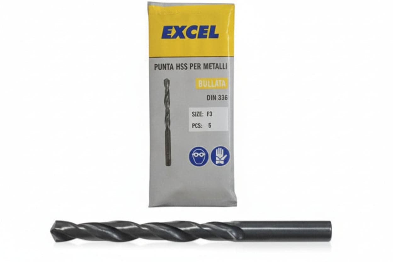 Punte HSS Rullate per Ferro Ø 4,5 mm Excel 10 Pezzi