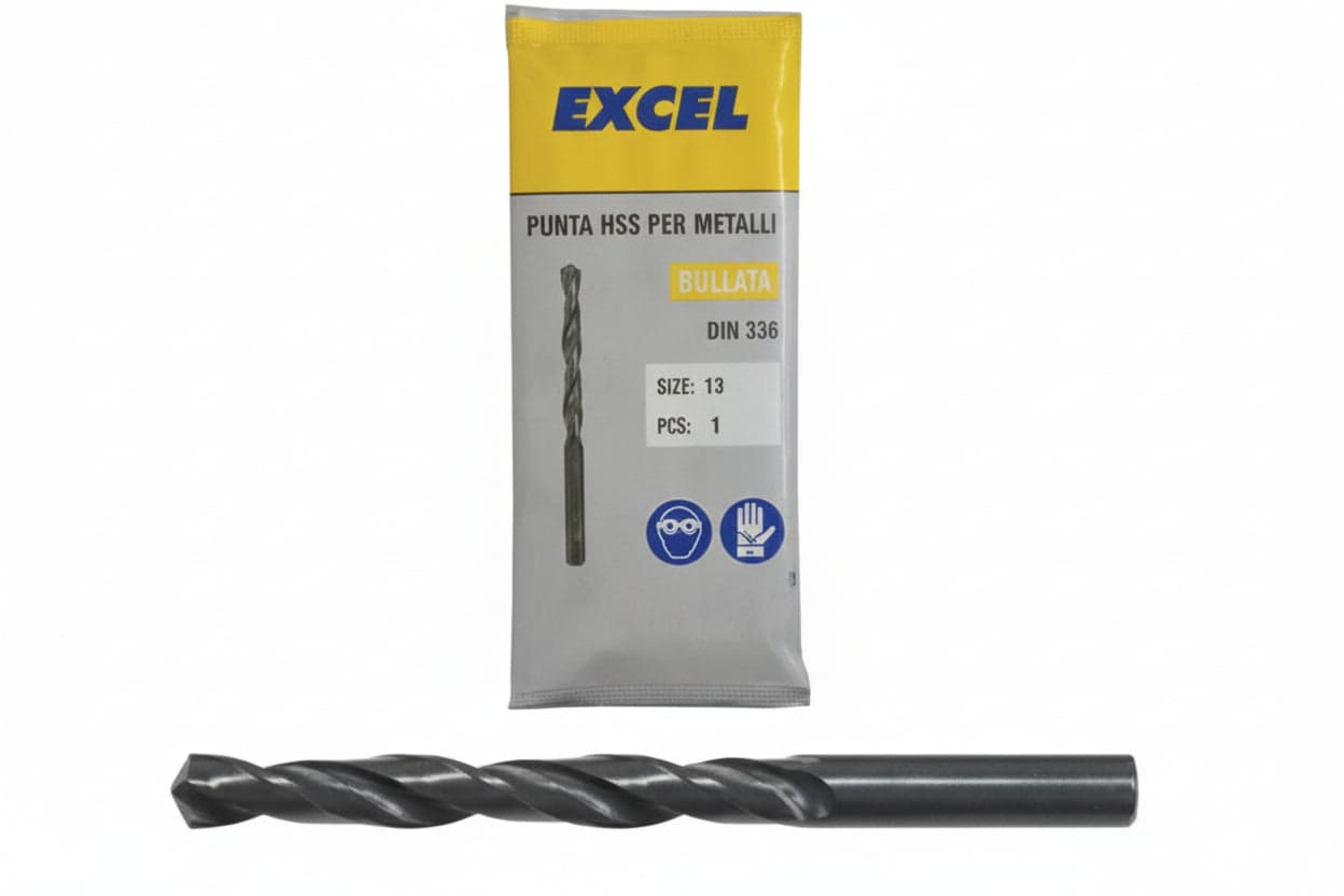 Punte HSS Rullate per Ferro Ø 5 mm Excel 10 Pezzi