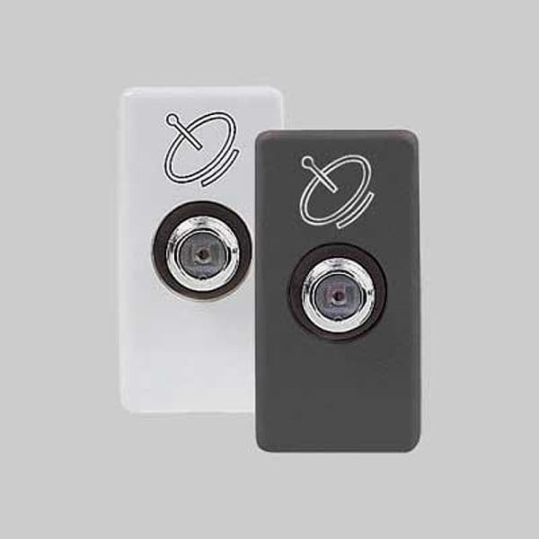 Presa Coassiale Sat System Passante 5DB Gewiss Nero
