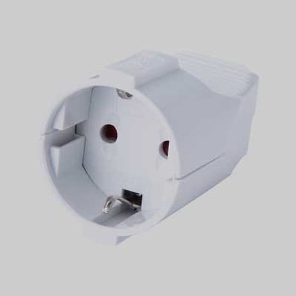 Presa Mobile Schuko 10A 2P con T