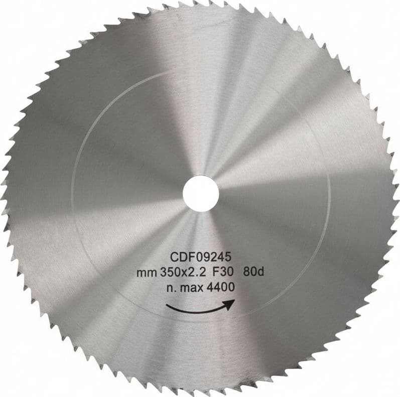 Disco Lama Circolare Cromo Vanadio Dentatura Normale Ø 500 mm Foro 30 Denti