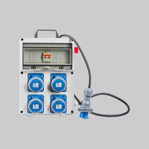 Quadro di Distribuzione 220V con Pulsante di Emergenza Cm 25,5 x 12,5 x