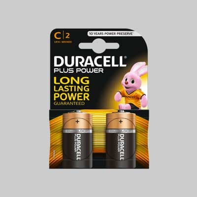 Pile 'Plus Power' 1/2 Torcia Blister 2 Pezzi - 10 Pezzi- Duracell
