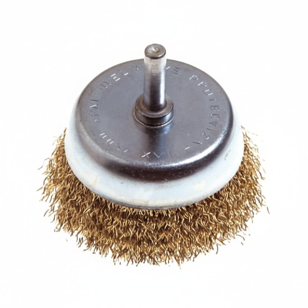 Spazzola a Tazza Fili Acciaio per Trapano Ø 50 mm Codolo 6 mm Pg 5 Blister