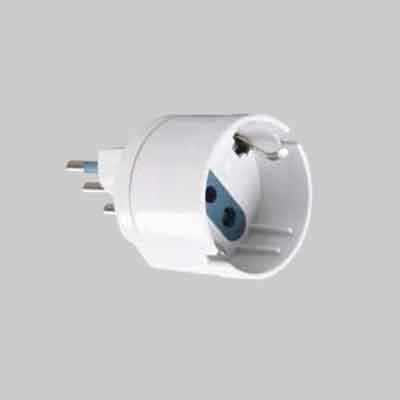 Adattatore Semplice Schuko/Bivalente 10A Ideal Star Spina 10A 2P+T - Presa 10A 2P+T - Ideal Star