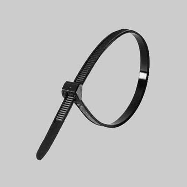 Fascetta di Cablaggio 2,5 x 140 mm Ideal Star Nera 100 Pezzi