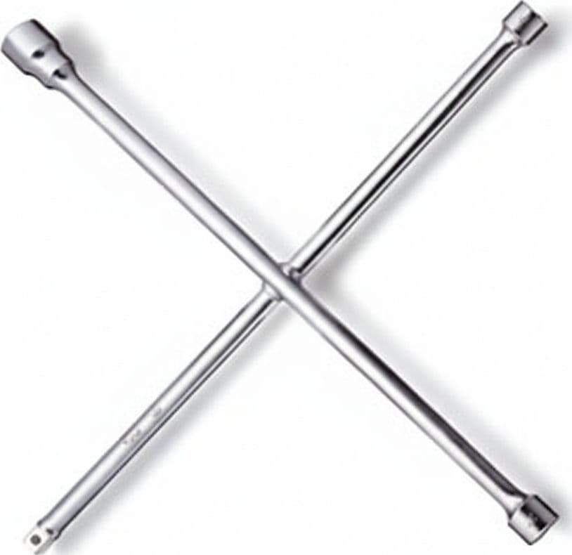Chiavi a Croce per Ruote Cromate ART.979 per Dadi 171922 mm e Quadro 1/2