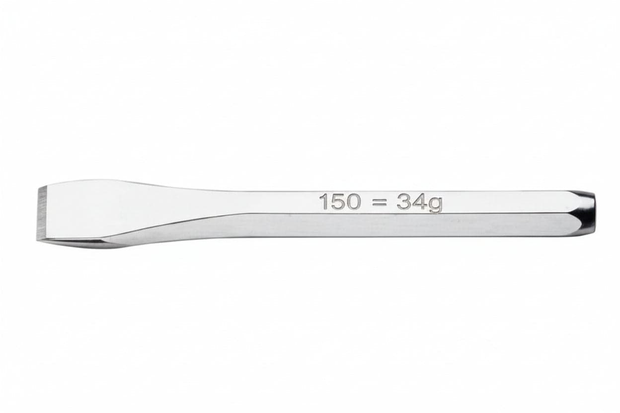 Scalpelli Cromati Piatti Tipo Normali Art. 34 125 mm Beta